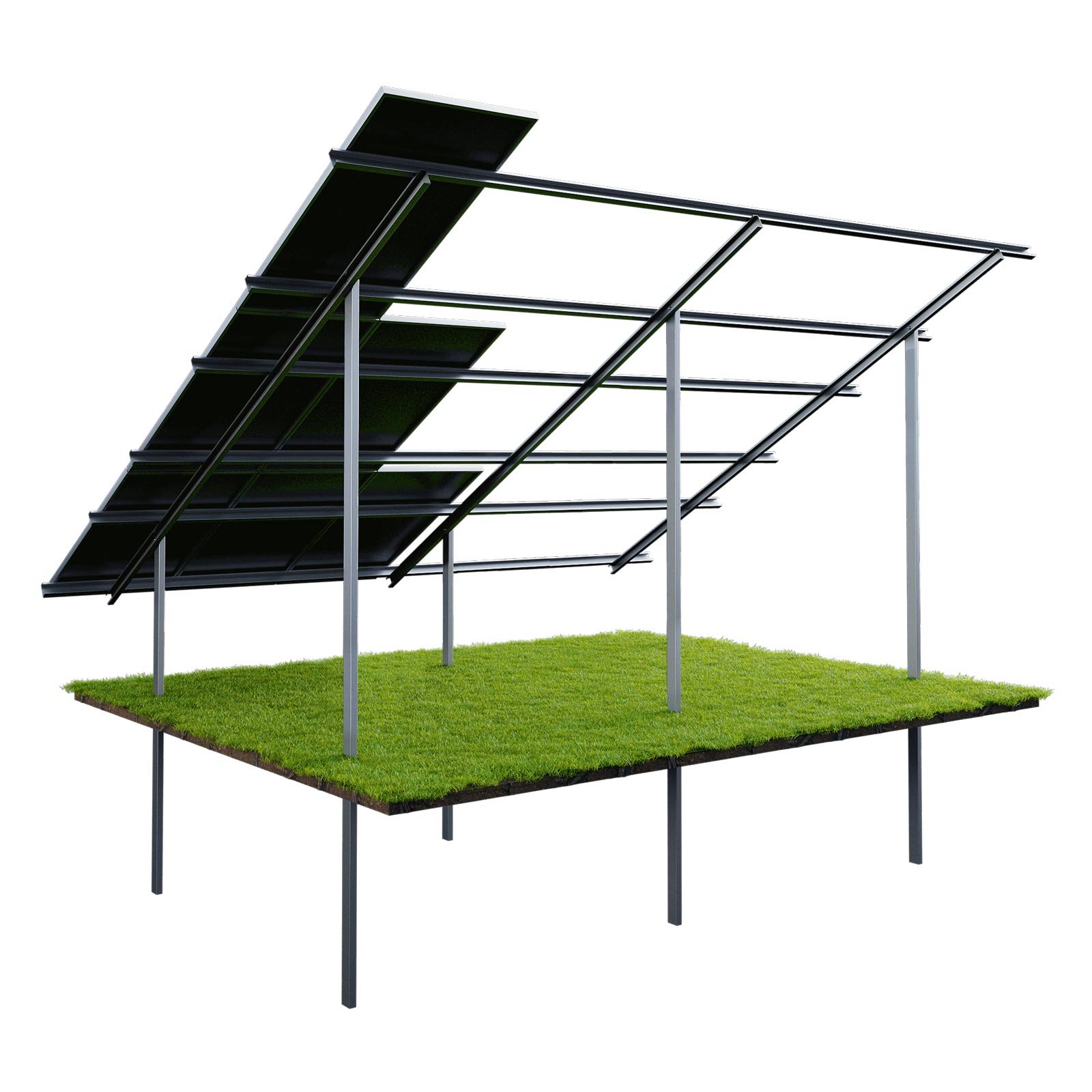 Ferro Wings - Konstrukcja montażowa DV3 - widok z tyłu